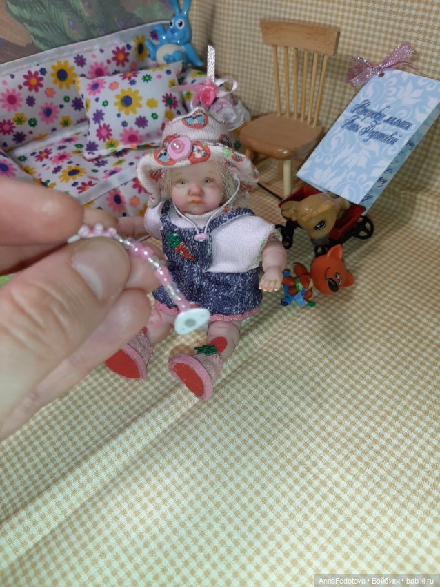 Новая малышка — Авторские миниатюрные куклы: лепка (фото 2)