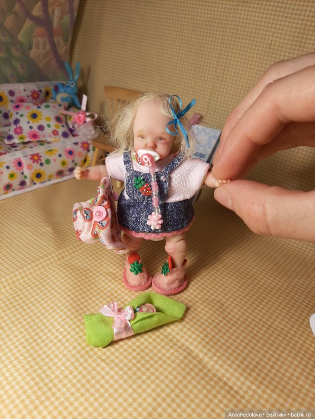 Новая малышка — Авторские миниатюрные куклы: лепка