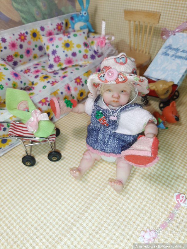 Новая малышка — Авторские миниатюрные куклы: лепка