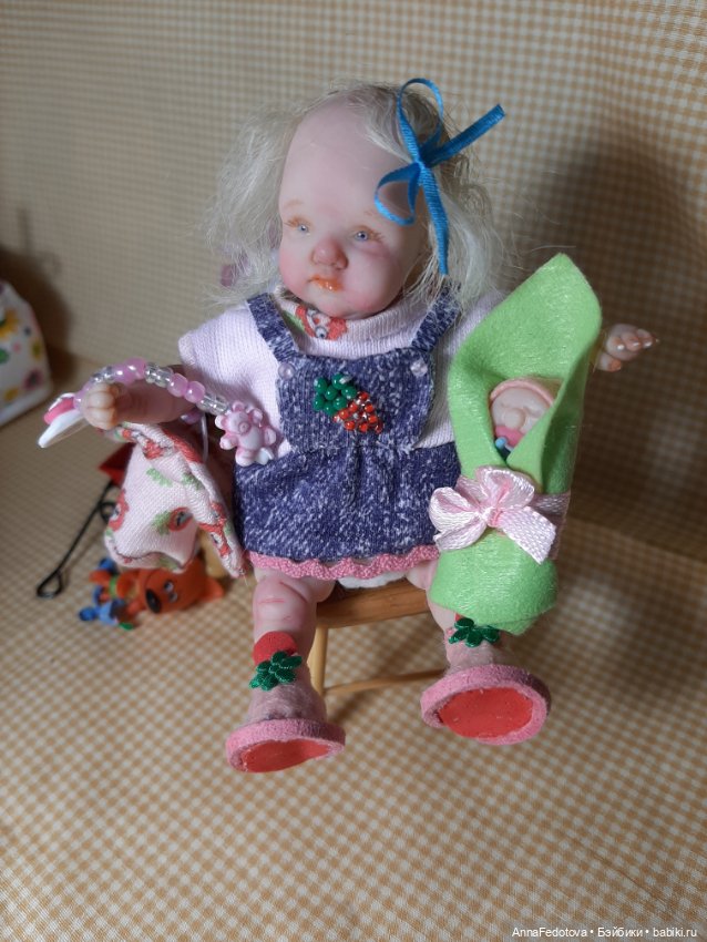 Новая малышка — Авторские миниатюрные куклы: лепка