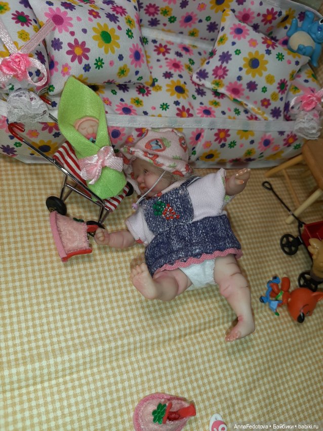 Новая малышка — Авторские миниатюрные куклы: лепка (фото 7)