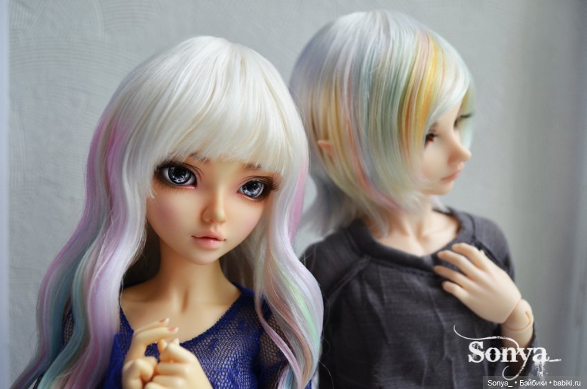 Радужные волосы эльфов — Куклы Fairyland (ФэйриЛэнд): BJD (БЖД)