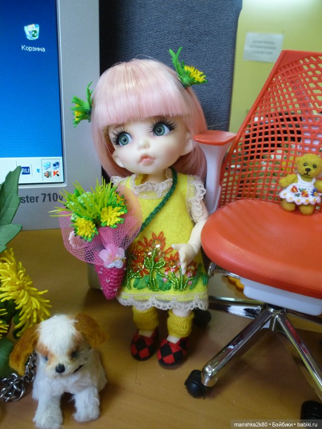 МК одуванчиков из фома — Создание миниатюры: МК (фото 2)