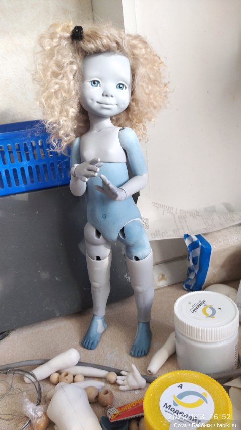 Работа над новым молдом — Авторские шарнирные куклы своими руками: лепка (фото 10)