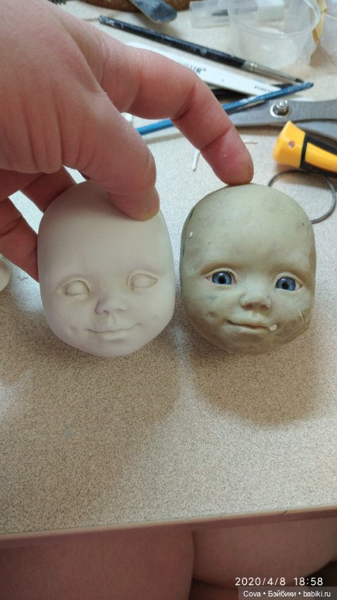 Работа над новым молдом — Авторские шарнирные куклы своими руками: лепка (фото 2)