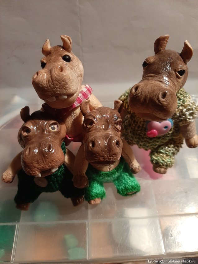 Мои бегемотики — Авторские игрушки ручной работы: Тедди (фото 2)