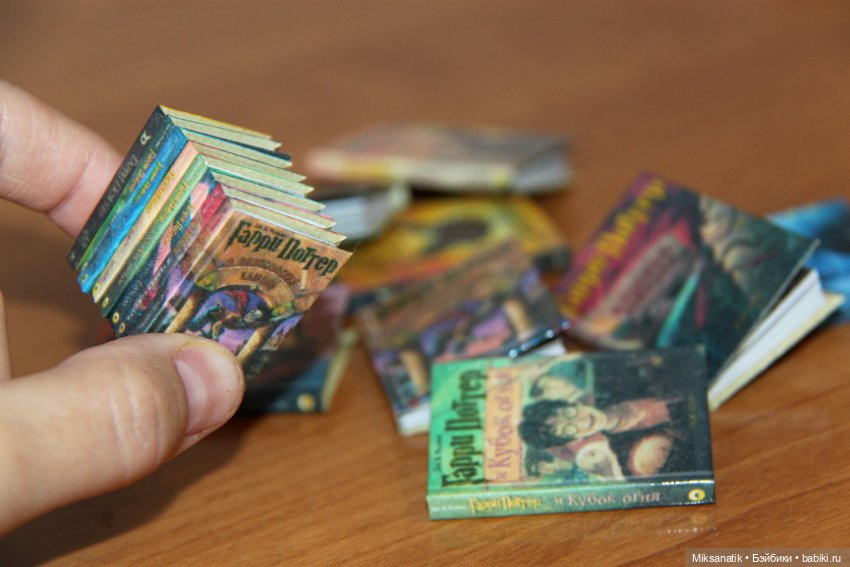 Миниатюрная серия книг про Гарри Поттера (фото 3)