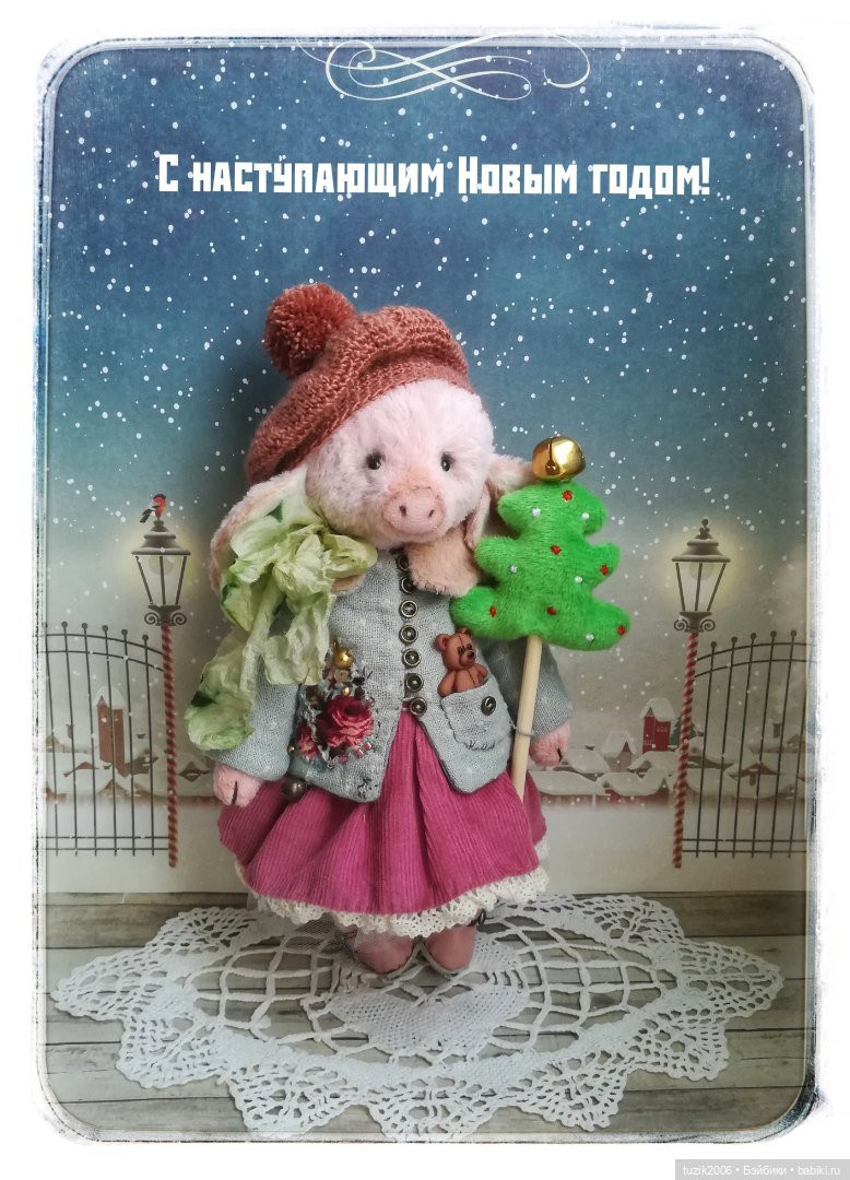 Весёлый поросёнок Сёма — Авторские мишки Тедди и друзья: фото (фото 2)