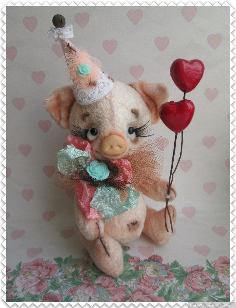 Весёлый поросёнок Сёма — Авторские мишки Тедди и друзья: фото (фото 10)