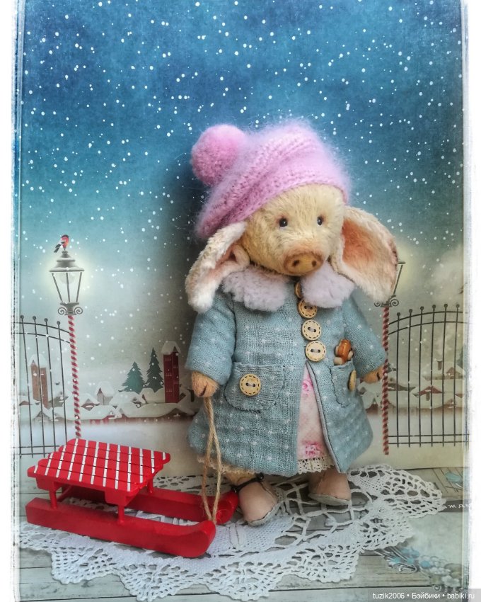 Весёлый поросёнок Сёма — Авторские мишки Тедди и друзья: фото (фото 4)