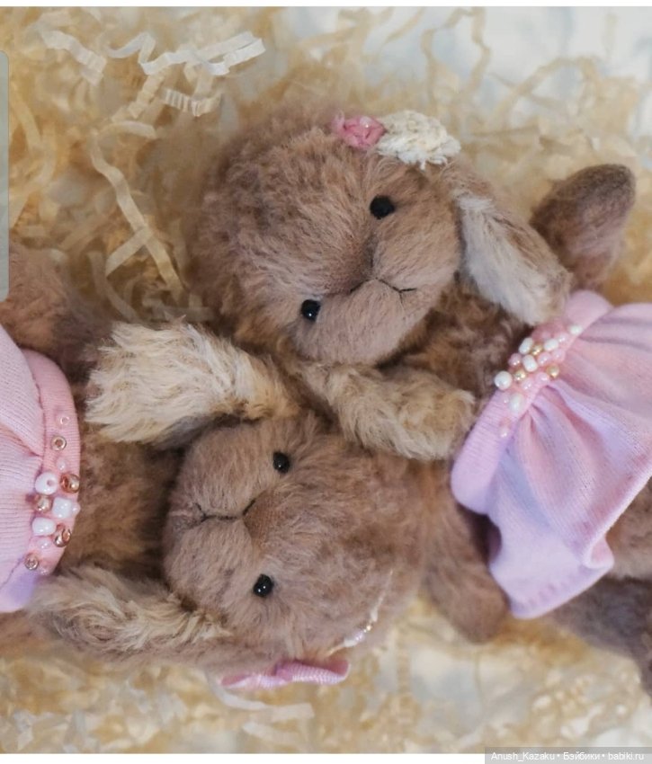 Девочки заюшки — Авторские мишки Тедди и друзья: фото (фото 3)