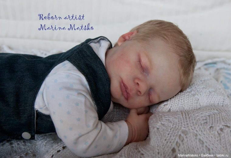 Чарлик - мой сонный крох. работа Марины Мацко