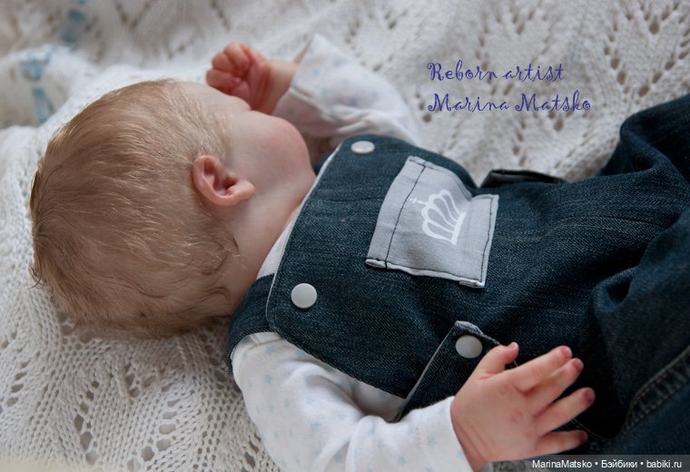 Чарлик - мой сонный крох. работа Марины Мацко