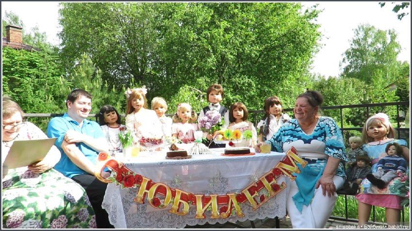 Куклы - мои гости на Юбилее (фото 3)