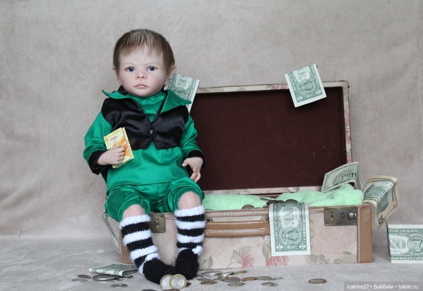 Кукла реборн лепрекончик Эльмо, молд Elf Ira от Karola Wegerich. Художник Ekaterina Abbyasova babies