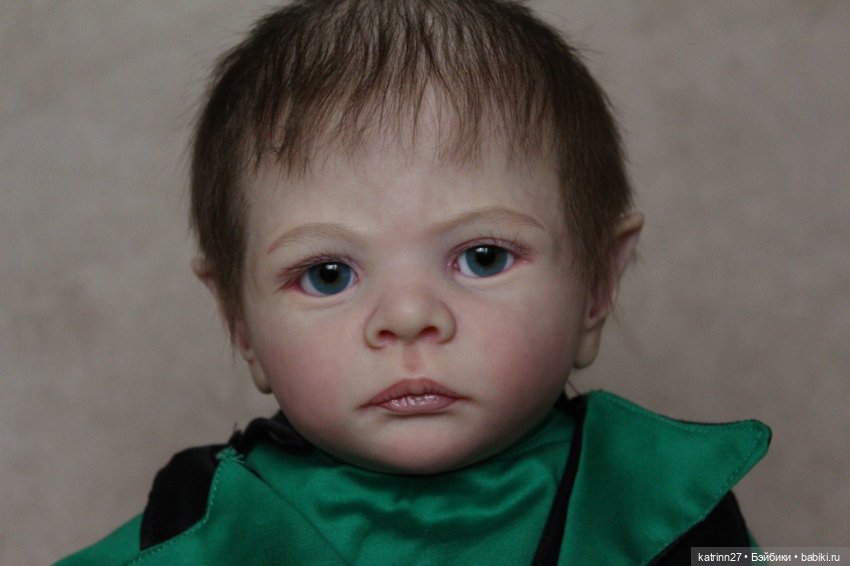 Кукла реборн лепрекончик Эльмо, молд Elf Ira от Karola Wegerich. Художник Ekaterina Abbyasova babies