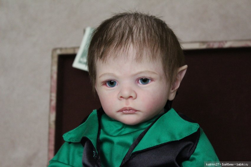 Кукла реборн лепрекончик Эльмо, молд Elf Ira от Karola Wegerich. Художник Ekaterina Abbyasova babies