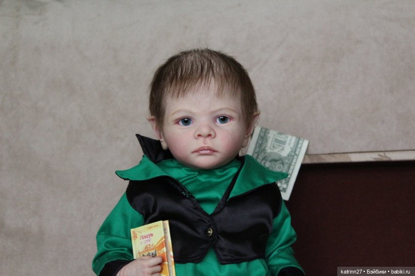 Кукла реборн лепрекончик Эльмо, молд Elf Ira от Karola Wegerich. Художник Ekaterina Abbyasova babies (фото 6)