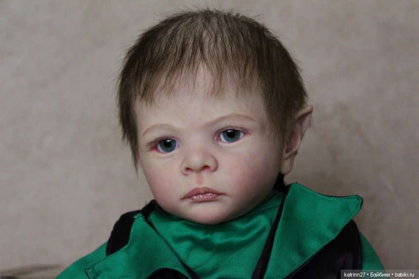 Кукла реборн лепрекончик Эльмо, молд Elf Ira от Karola Wegerich. Художник Ekaterina Abbyasova babies