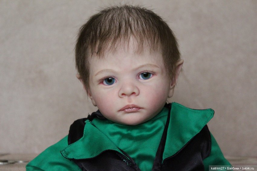 Кукла реборн лепрекончик Эльмо, молд Elf Ira от Karola Wegerich. Художник Ekaterina Abbyasova babies