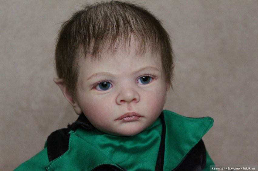 Кукла реборн лепрекончик Эльмо, молд Elf Ira от Karola Wegerich. Художник Ekaterina Abbyasova babies