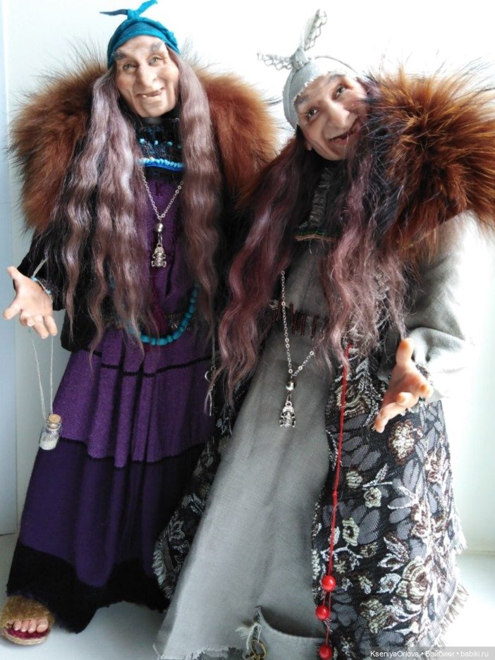 Яга и Домовой — Лепка авторских кукол: полимерная глина (фото 7)