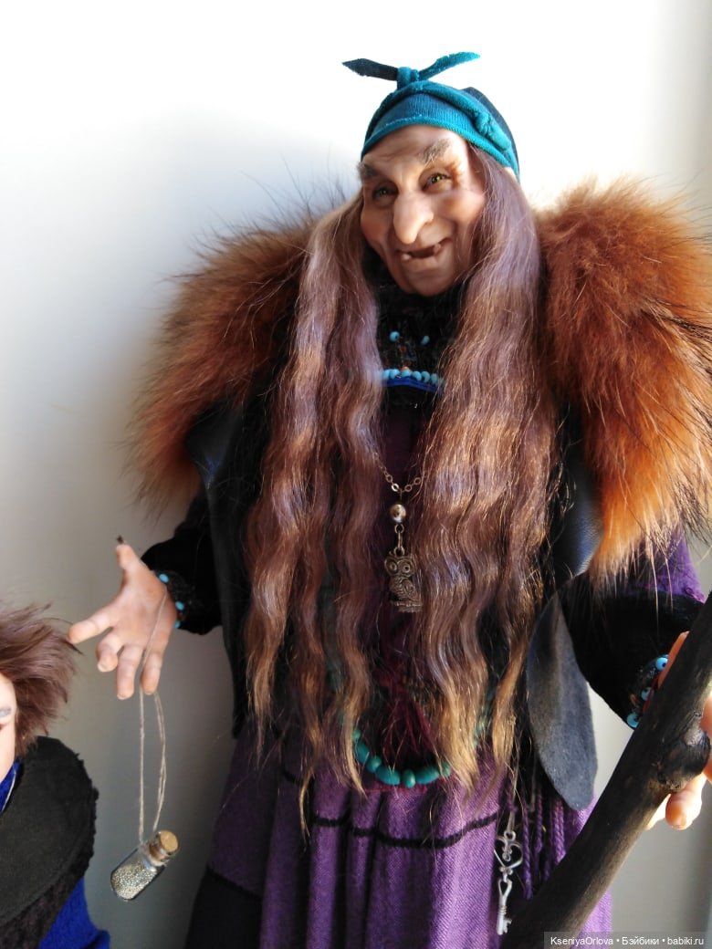 Яга и Домовой — Лепка авторских кукол: полимерная глина