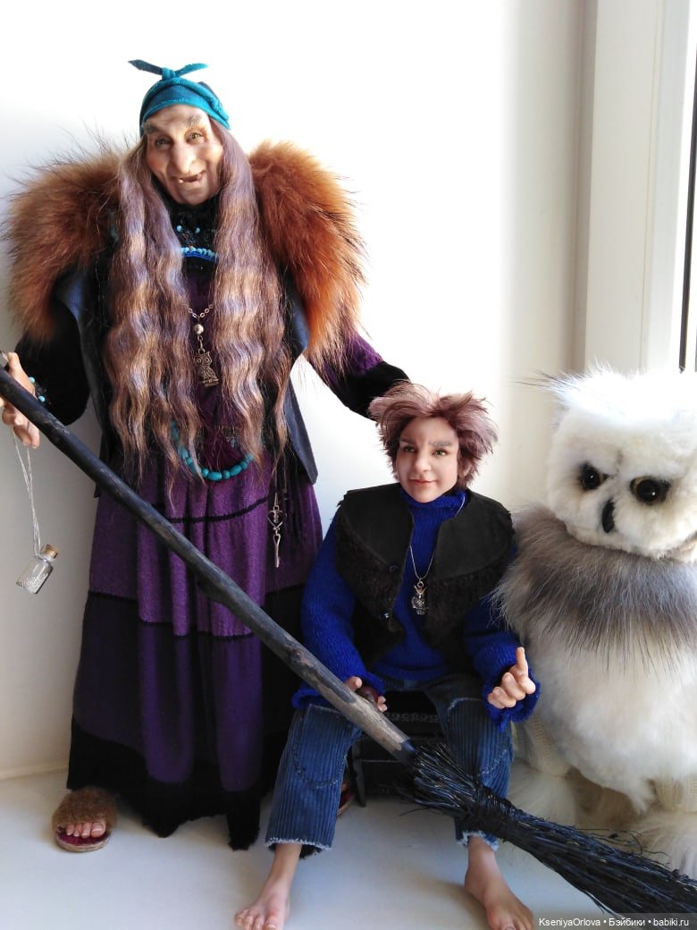 Яга и Домовой — Лепка авторских кукол: полимерная глина (фото 4)