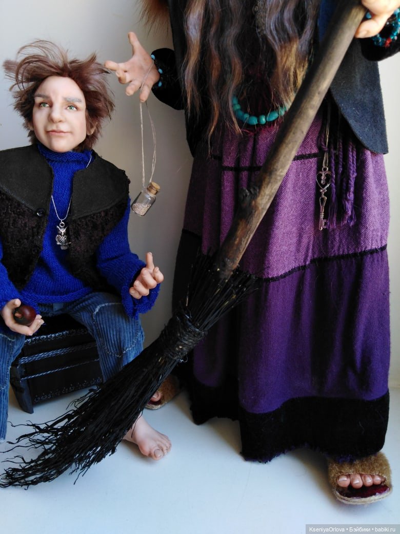 Яга и Домовой — Лепка авторских кукол: полимерная глина (фото 5)