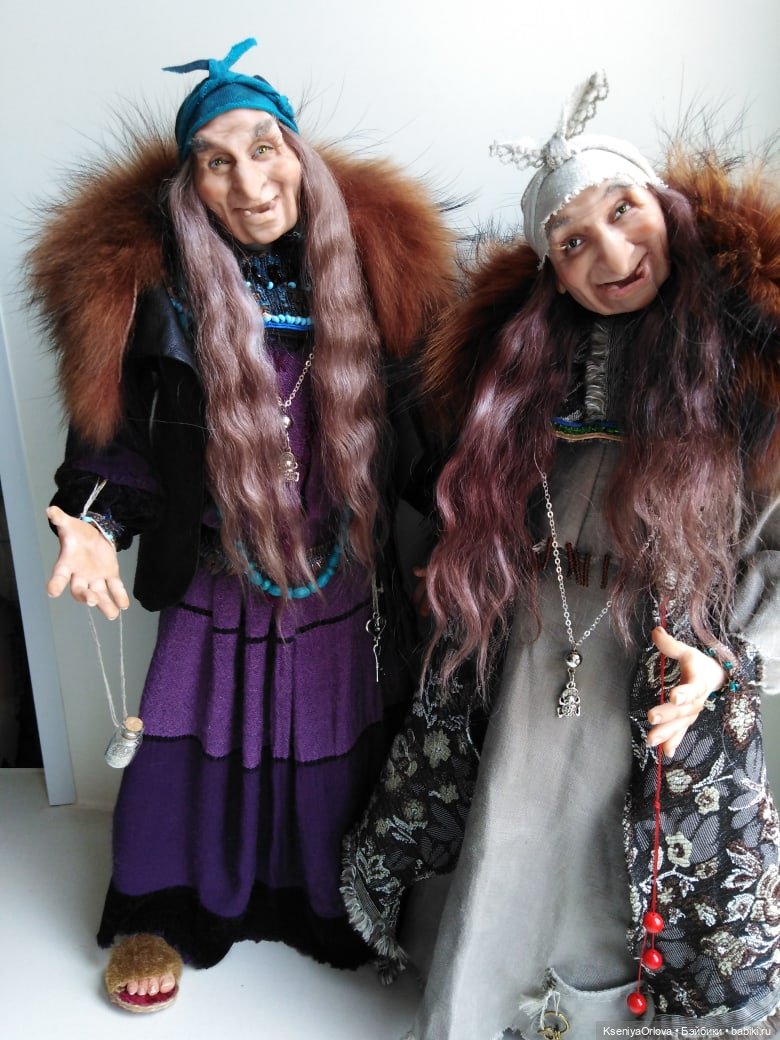 Яга и Домовой — Лепка авторских кукол: полимерная глина (фото 3)