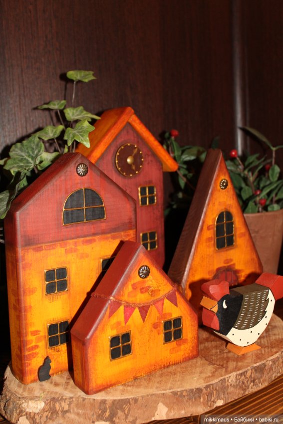 Домики из дерева Глазуновой Анны