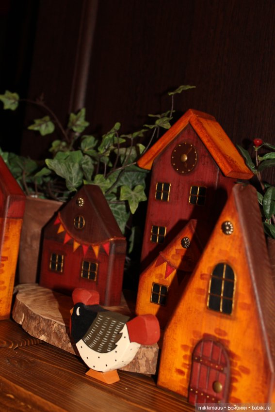 Домики из дерева Глазуновой Анны