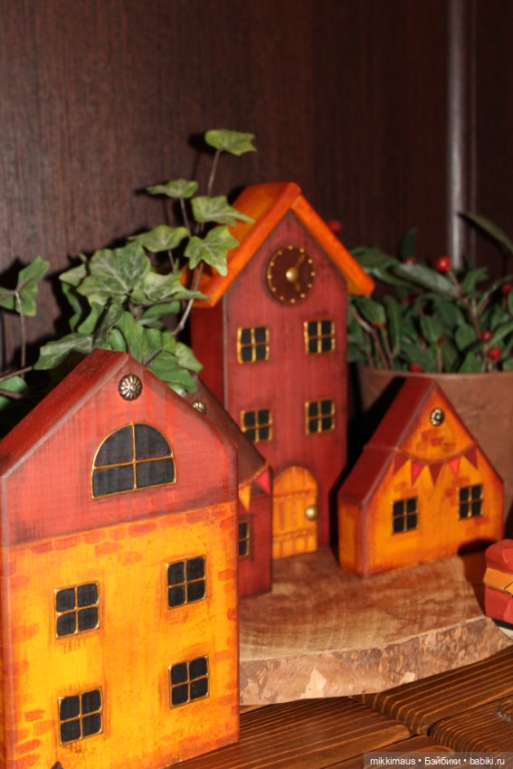 Домики из дерева Глазуновой Анны