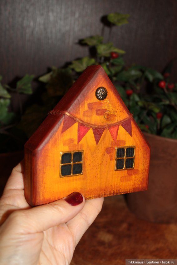 Домики из дерева Глазуновой Анны