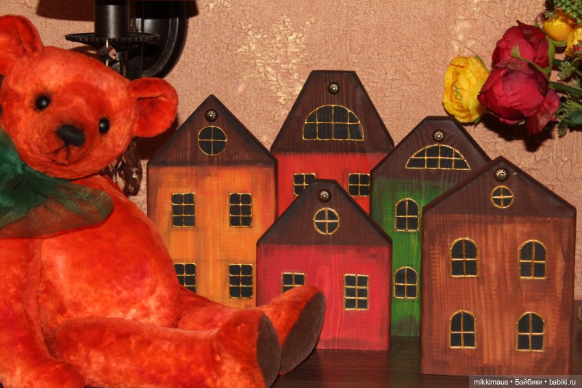 Домики из дерева Глазуновой Анны
