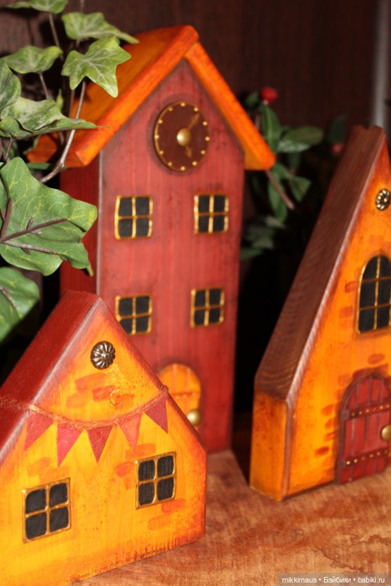 Домики из дерева Глазуновой Анны