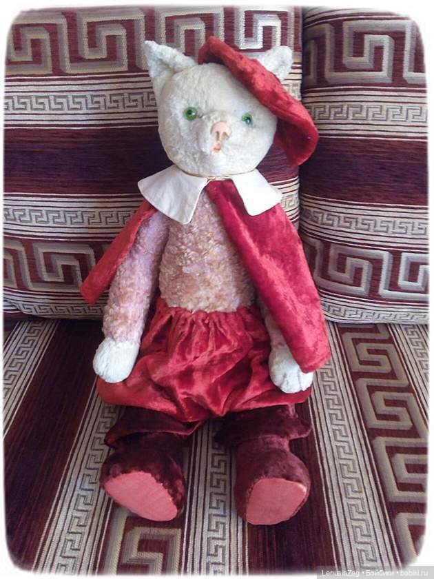 В моей коллекции появился плюшевый "Кот в сапогах"