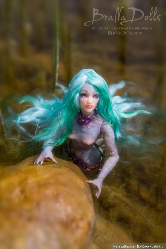 Русалка — Авторские шарнирные куклы своими руками: лепка