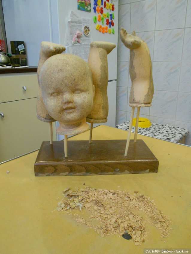 Кисилёвские опилочные детки. Реставрация (фото 3)