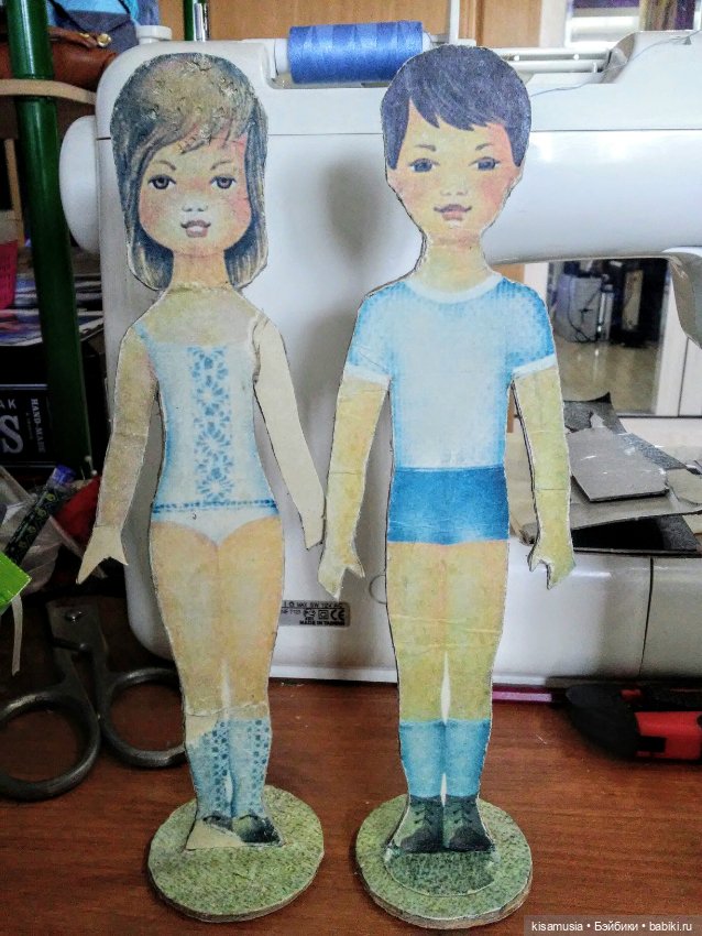 Ремонт картонных куколок — Реставрация и преображение кукол: ремонт (фото 2)