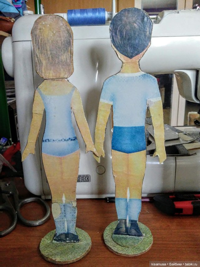 Ремонт картонных куколок — Реставрация и преображение кукол: ремонт (фото 3)