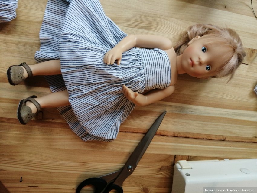 Каникулы Роны. Сарафан для Минуш (Petitcollin Minouche) на скорую руку (фото 4)