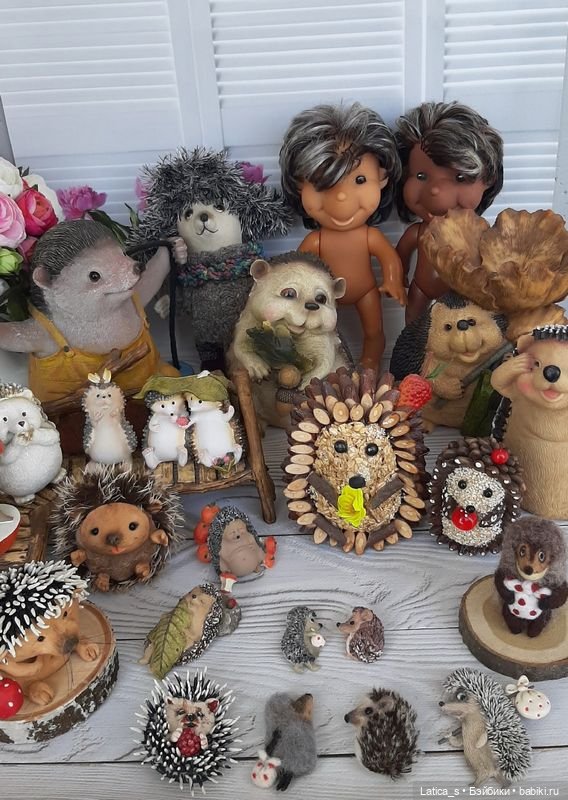 Моя коллекция ёжиков — Домашние коллекции кукол: фото собраний