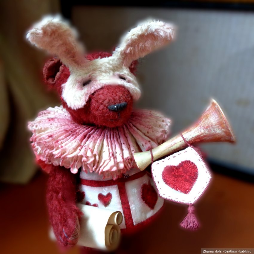 Белый кролик — Авторские мишки Тедди и друзья: фото