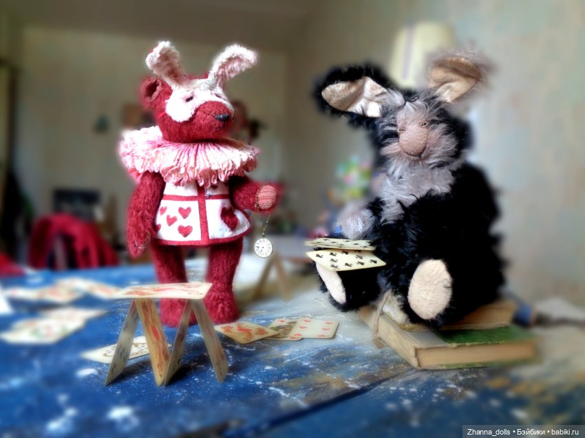 Белый кролик — Авторские мишки Тедди и друзья: фото (фото 5)