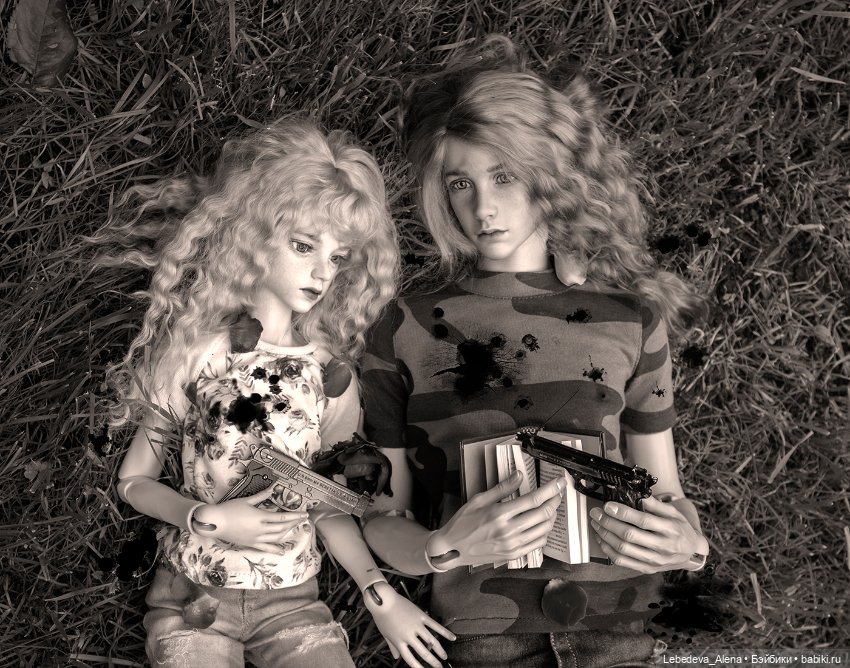 Бонни и Клайд — Фотоистории с куклами BJD (БЖД): сериалы