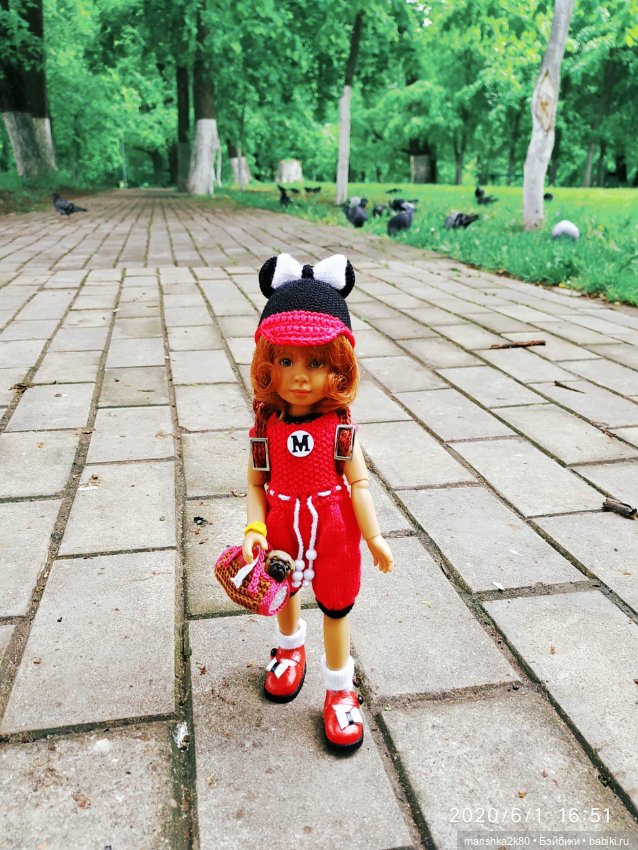 Карина в парке — Куклы Kathe Kruse (Кате/Кэте Крузе): фото (фото 5)