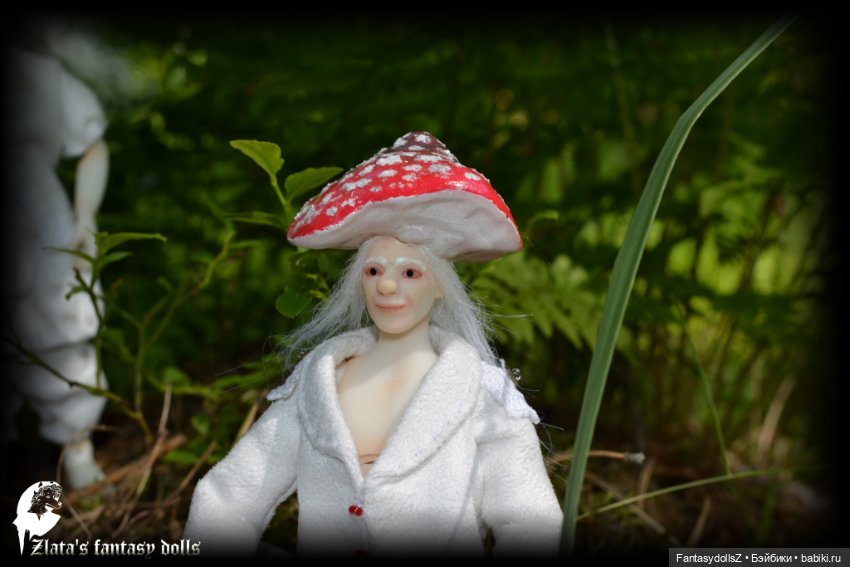 Новая коллекция Гномов-Мухоморов авторская BJD кукла (фото 9)