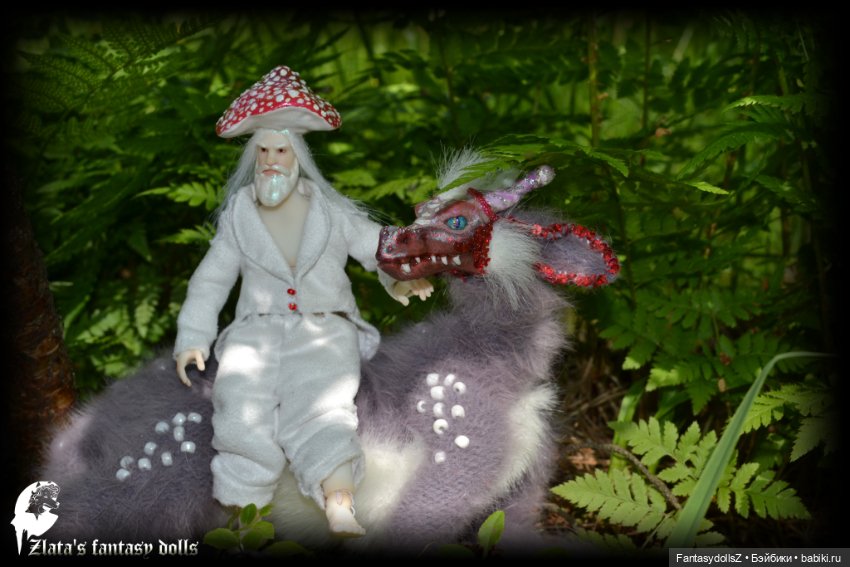 Новая коллекция Гномов-Мухоморов авторская BJD кукла