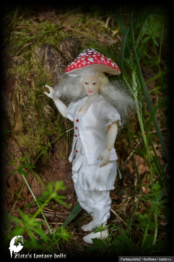 Новая коллекция Гномов-Мухоморов авторская BJD кукла